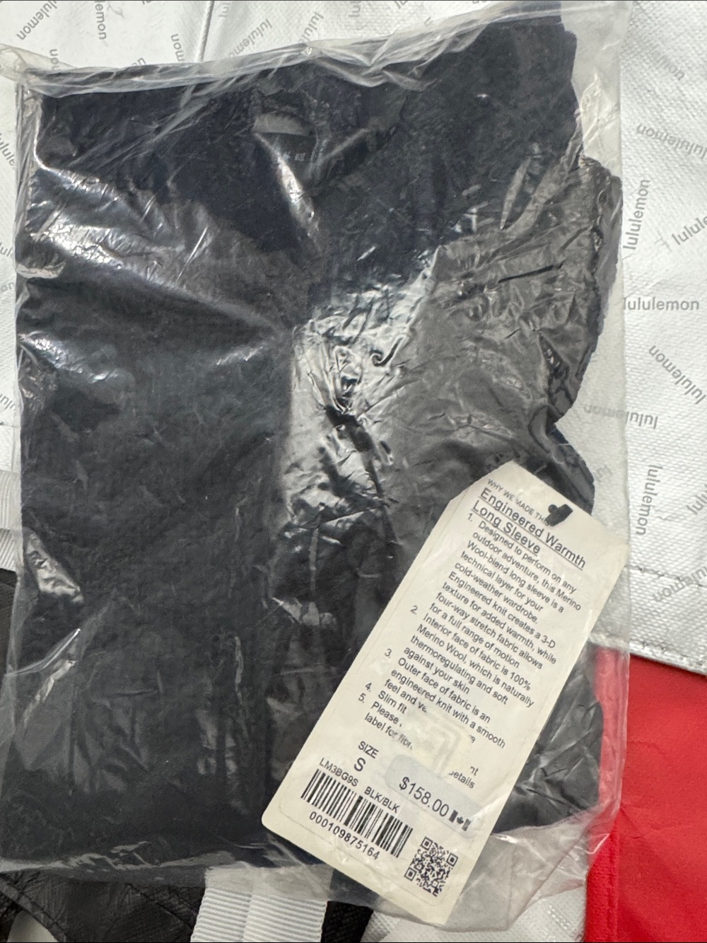 New Lululemon Engineered Warmth Long Sleeve Top knit sweater men’s S